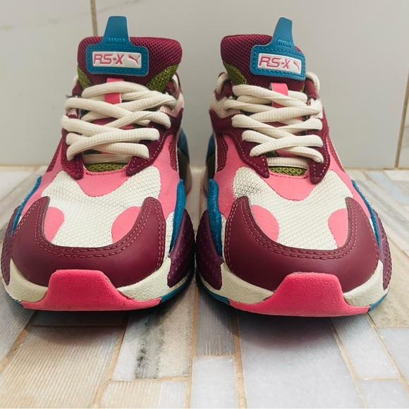PUMA RS-X3 Puzzle Chunky Sneakers Colorblock Y2K US 6.5C big kid/ women’s 8 - Picture 11 of 16
